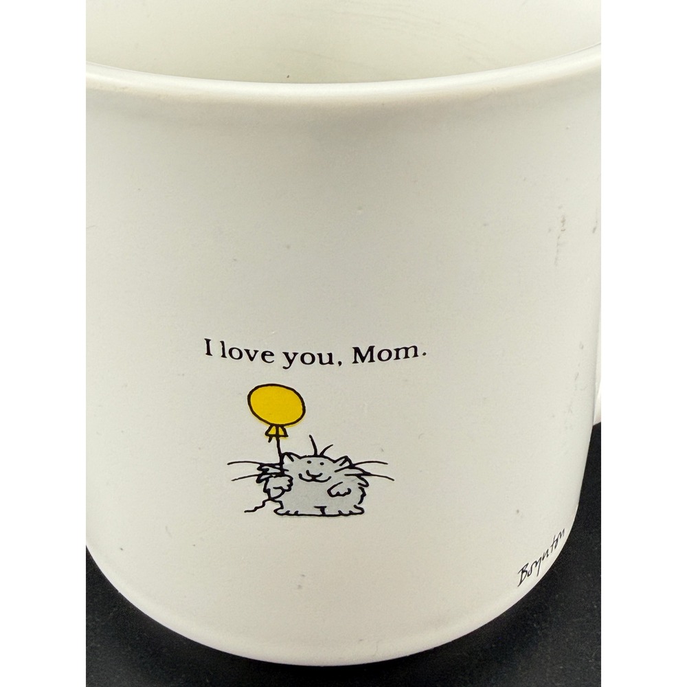 Vintage Sandra Boynton I Love You Mom Cat Coffee Mug Recycled Paper Products